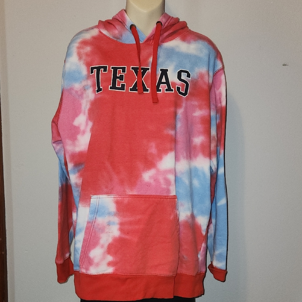 Creative Apparel Concepts Texas Tie-Dye Hoodie With Pocket